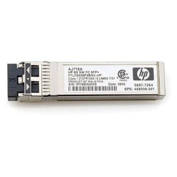  HP 8Gb Short Wave FC SFP AJ718A 8Gb Short Wave Fibre Channel SFP Finisar FTLF8528P2BNV Multi-mode 850nm Transceiver 468508-002