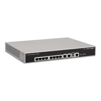   Fortinet FortiGate 110C Security Appliance Gigabit Ethernet 2x WAN RJ45 8x RJ45 2x USB 1x RJ45 Console Ports
