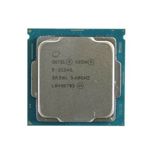 Intel Xeon 4Core E-2124 3.3GHz 4Threads maxTurbo 4.3GHz FCLGA1151 8MB Cache 8GT/s maxTDP 71W CPU SR3WQ Procesor