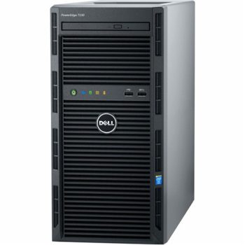   Dell PowerEdge T130 Intel Xeon 4Core E3-1220v5 3,4GHz 16GB DDR4 RAM 4LFF Hdd Bay Perc H330 RAID no HDD iDrac8 Exp. 290W PSU Tower