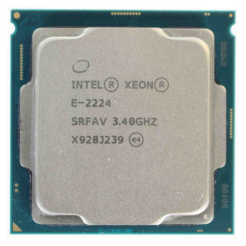 Intel Xeon 4Core E-2244G 3.8GHz 8Threads maxTurbo 4.8GHz FCLGA1151 8MB Cache 8GT/s maxTDP 71W CPU SRFAY Processzor